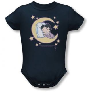 Boop Sleepy Time   Infant Snapsuit   Navy: Clothing