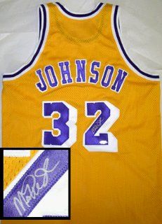 Magic Johnson Autographed Jersey : Sports Related Collectibles : Sports & Outdoors