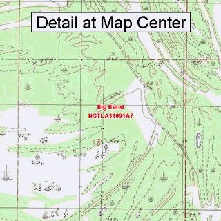 USGS Topographic Quadrangle Map   Big Bend, Louisiana (Folded/Waterproof) : Outdoor Recreation Topographic Maps : Sports & Outdoors