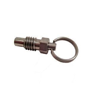 WN 717.10 Series Stainless Steel Non Lock Out Type Stubby Hand Retractable Spring Plunger with Pull Ring, 5/8" 11 Thread, 0.69" Thread Length: Metalworking Workholding: Industrial & Scientific