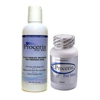Procerin Tablets and Shampoo For Mens Hair Loss 90 Tab, 8 oz : Hair Regrowth Shampoos : Beauty