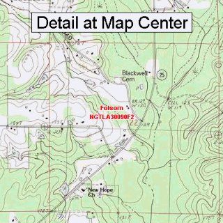 USGS Topographic Quadrangle Map   Folsom, Louisiana (Folded/Waterproof) : Outdoor Recreation Topographic Maps : Sports & Outdoors