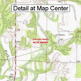 USGS Topographic Quadrangle Map   Sorento South, Illinois (Folded/Waterproof) : Outdoor Recreation Topographic Maps : Sports & Outdoors