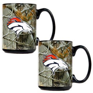 BSS   Denver Broncos NFL Open Field 2pc Ceramic Mug Set: Everything Else