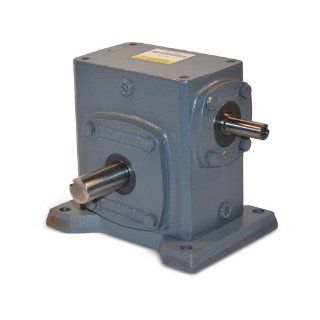 Boston Gear 724B50KG Right Angle Gearbox, Solid Shaft Input, Right Output, 501 Ratio, 2.38" Center Distance, .87 HP and 1177 in lbs Output Torque at 1750 RPM Mechanical Gearboxes