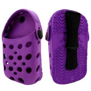 Purple Universal Shoes Pouch Case w/ Neck Strap for iPhone 4S / 4 / 3G / 3Gs, iPod Touch 5 / 4 / 3rd / 2nd Gen: Cell Phones & Accessories