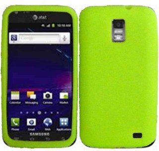 Neon Green Silicone Jelly Skin Case Cover for Samsung Galaxy S II Skyrocket i727: Cell Phones & Accessories