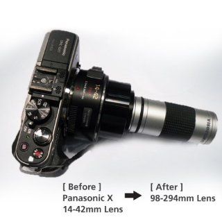 Santarossa 7x Tele SAD N728 & Macro SAD L320 Lens for Panasonic G/GH/GF/GX Series : Camera Lenses : Camera & Photo