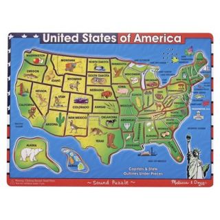 Melissa & Doug Deluxe USA Map Sound Puzzle