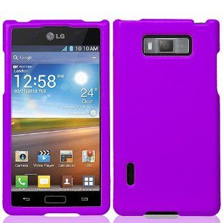 Purple Hard Cover Case for LG Splendor US730: Cell Phones & Accessories