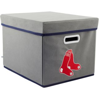 MyOwnersBox MLB STACKITS Fabric Storage Cube Boston Red Sox, Grey (12200BOS)