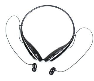 Wireless Bluetooth Music Stereo Headset Headphone Vibration Neckband Style for iPhone iPad Samsung   Black: Cell Phones & Accessories