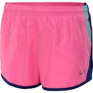 NIKE Girls 10K Running Shorts   Size Medium, Pink Glow/blue