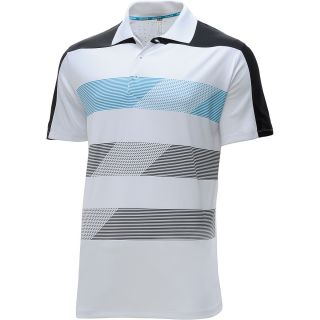 adidas Mens ClimaChill Stripe Block Short Sleeve Golf Polo   Size: Xl,