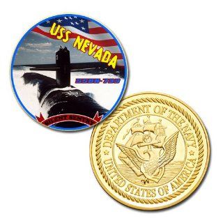 U.S Navy USS NEVADA SSBN 733 GP printed Challenge coin: Everything Else