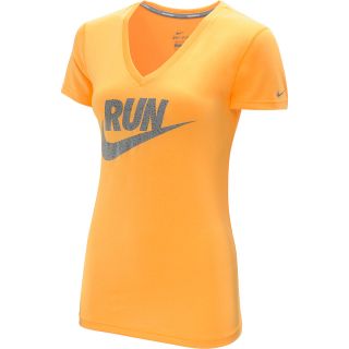 NIKE Womens Legend Run Swoosh Short Sleeve T Shirt   Size XS/Extra Small,