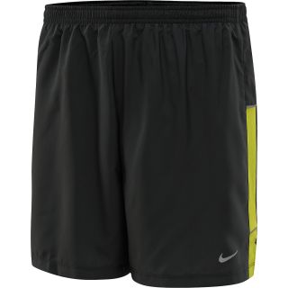 NIKE Mens 5 Woven Reflective Running Shorts   Size Small, Anthracite/green