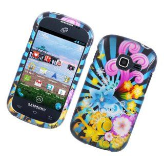 Colorful Firework Hard Cover Case for Samsung Galaxy Centura SCH S738C Straight Talk: Cell Phones & Accessories