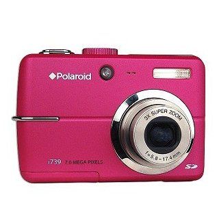 Polaroid i739 7MP 3x Optical/4x Digital Zoom Camera (Pink) : Point And Shoot Digital Cameras : Camera & Photo