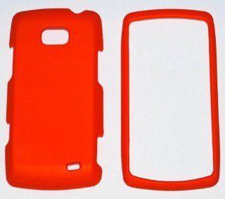 LG Ally /VS740 smartphone Rubberized Hard Case   Red: Cell Phones & Accessories