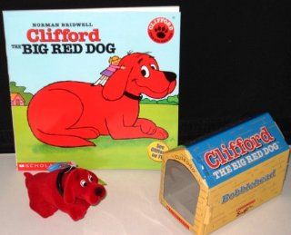 Clifford Bobblehead Toy in Doghouse Box WITH the First, Original "Clifford the Big Red Dog" Book (Toy and Book Combo): Toys & Games