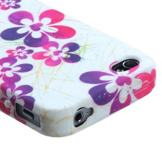 Asmyna IPHONE4AVCASKCAIM722NP Slim and Durable Protective Cover for iPhone 4   1 Pack   Retail Packaging   Artistic Flowers: Cell Phones & Accessories