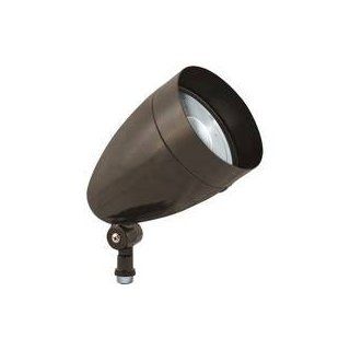 RAB Lighting HBLED13A Bullet Shape Cool LED Floodlight with Hood and Lens, Aluminum, 13 Watts, 724 Lumens, 277 Volts, Bronze Color: Flood Lighting: Industrial & Scientific
