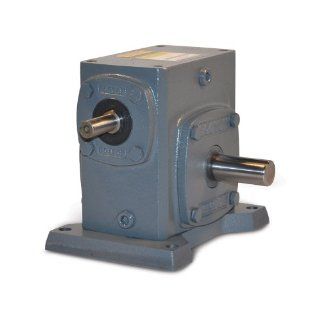 Boston Gear 724B20KJ Right Angle Gearbox, Solid Shaft Input, Left Output, 201 Ratio, 2.38" Center Distance, 1.95 HP and 1233 in lbs Output Torque at 1750 RPM Mechanical Gearboxes