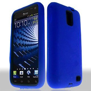 Blue Hard Soft Gel Dual Layer Cover Case for Samsung Galaxy S2 S II AT&T i727 SGH I727 Skyrocket: Cell Phones & Accessories