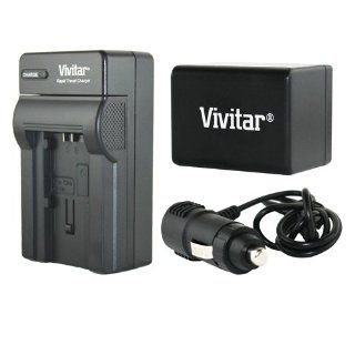 Vivitar BP 727 Lithium Ion Battery + Charger for Canon VIXIA HFR32 HFR30 HFR300 : Camcorder Batteries : Camera & Photo