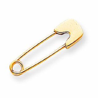 14ky Small Safety Pin: Shop4Silver: Jewelry