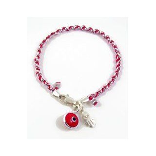 Kabbalah Bracelet   Hand of Fatima and Red Evil Eye, 7.5 inches by Love & Lucky: Jewelry