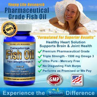 FISH OIL   Premium Pharmaceutical Grade OMEGA 3 Triple Strength ★ 100% MONEY BACK GUARANTEE ★ Formulated For Superior Results!: Health & Personal Care