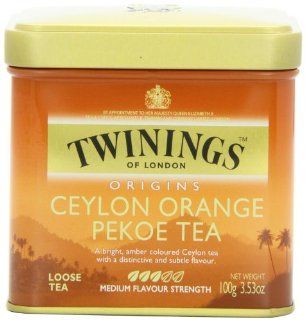 Twinings Ceylon Orange Pekoe Tea, Loose Tea, 3.53 Ounce Tins (Pack of 6)  Grocery & Gourmet Food