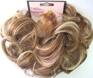 3" PONY FASTENER Hair Scrunchie Wig F27 613 STRAWBERRY/VANILLA by FOREVER YOUNG: Everything Else