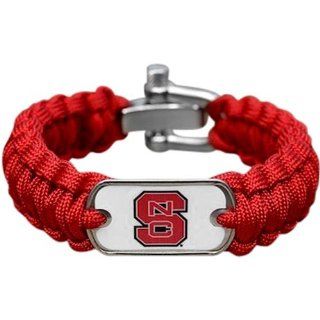 NCAA North Carolina State Wolfpack Survival Paracord Bracelet (Medium)   Sports Fan Bracelets