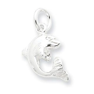 Sterling Silver Dolphin Charm: Jewelry