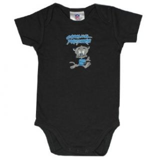 NFL Carolina Panthers Infant One Piece Short Sleeve Bodysuit / Romper 3 6M Black : Infant And Toddler Sports Fan Apparel : Clothing