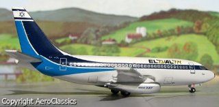 AeroClassics ELAL Israeli Airlines B737 2M8 Model Plane: Toys & Games