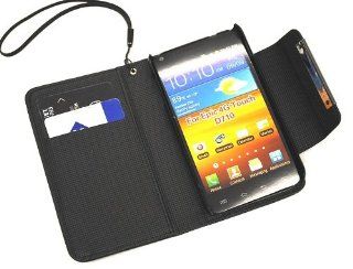 Black Deluxe Folio Ultra Wallet Leather Case with Credit Card Holder and Magnetic Closure for The Sprint Epic Touch 4G (SPH D710), US Cellular Samsung Galaxy S2 (SCH R760) & The Boost Mobile Samsung Galaxy S2: Cell Phones & Accessories