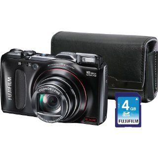 Fuji Film FinePix F550EXR 16 Megapixel Digital Camera   Black   Lite Bundle : Point And Shoot Digital Cameras : Camera & Photo