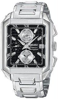 Seiko Premier Alarm Chronograph Men's Quartz Watch SNA743: Seiko: Watches