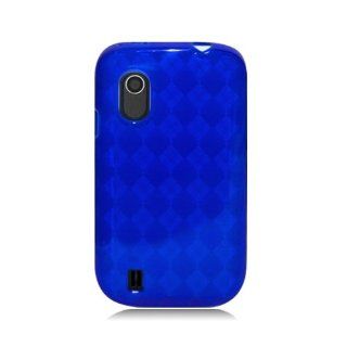 Bundle Accessory for T Mobil ZTE Concord V768   Blue Agryle TPU Soft Case Proctor Cover + Lf Stylus Pen + Lf Screen Wiper: Cell Phones & Accessories