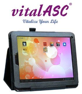 vitalASC 8"ARM A9 1.5Ghz Dual Core, DDR3 1GB,12G TFT ,Dual Camera, Multi touch Screen and Android 4.1 Jelly Bean Tablet PC , Leather Case Stand: Computers & Accessories