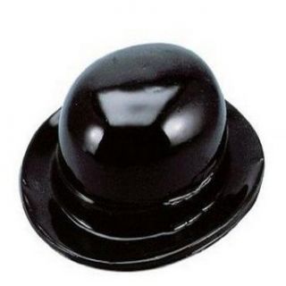 Black Plastic Derby Hat Party Accessory: Toys & Games