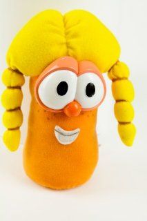 Veggie Tales Laura the Carrot toy with beans on bottom: Toys & Games