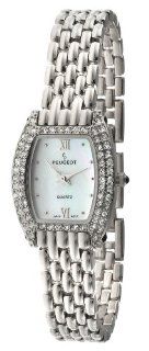 Peugeot Women's 769S Silver Tone Swarovski Crystal Accented Bracelet Watch: Watches