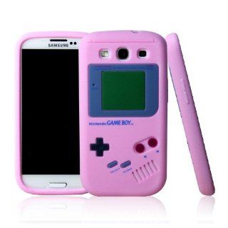 ke for Samsung Galaxy S3 S III SGH I747 I9300 Baby Pink Gameboy Game Boy Silicone Case Soft Skin Cover Cell Phones & Accessories
