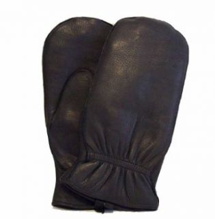 Soft Genuine DEER SKIN Leather Men Mitten with Inside Fingers SMALL (8 1/2) Clothing
