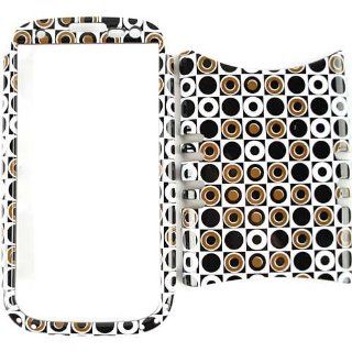 Cell Armor I747 RSNAP TP1274 Rocker Snap On Case for Samsung Galaxy S3 I747   Retail Packaging   Black/Dark Green Polka Dots in Square: Cell Phones & Accessories
